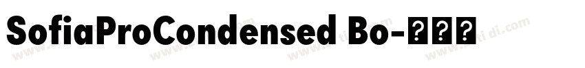 SofiaProCondensed Bo字体转换 SofiaProCondensed Bo字体转换